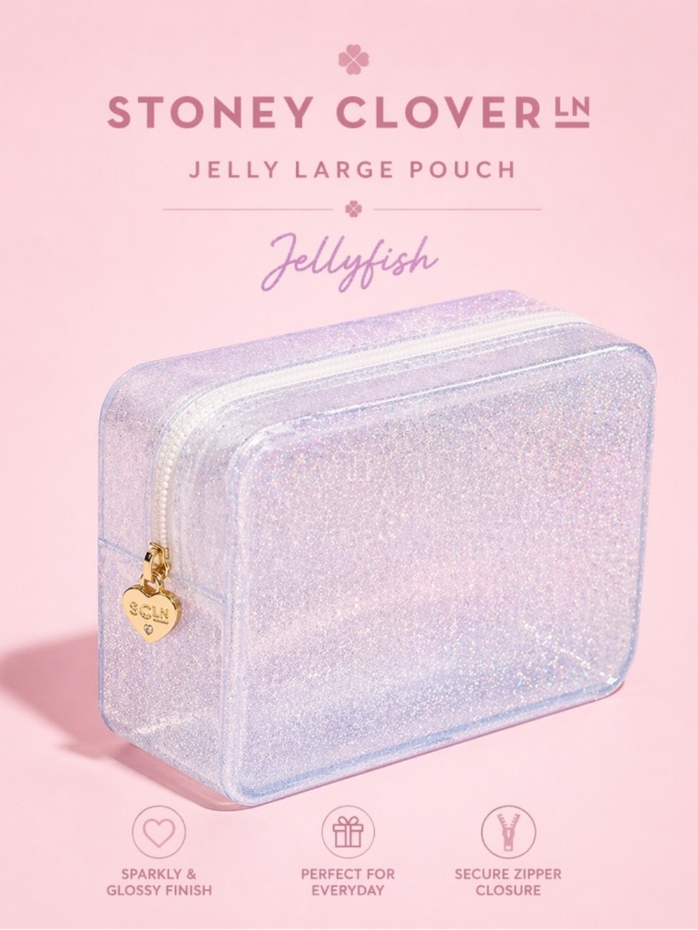 Stoney Clover Jelly Large Pouch - Sparkling Jellyfish